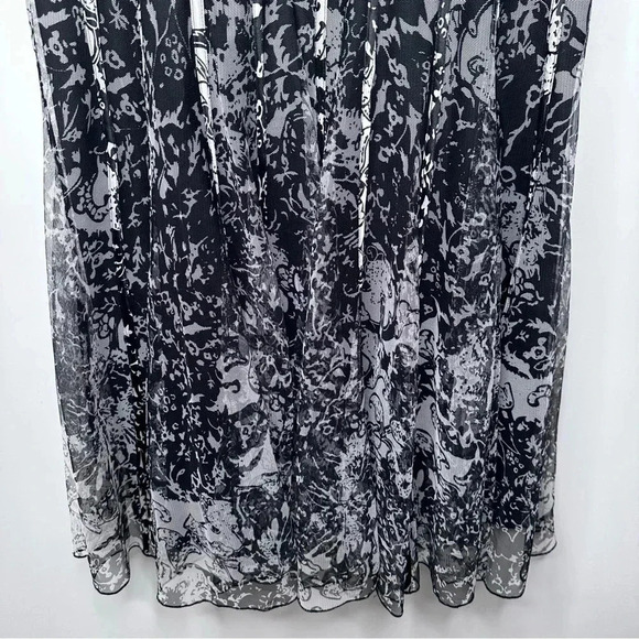 JS Collections Black Fit and Flare Tulle Corset Dress Size 8 - Picture 3 of 11